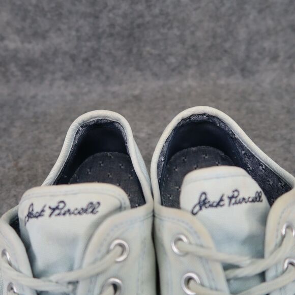 Converse Shoes Womens 9 Sneakers Jack Purcell Ox Classic Canvas Retro Blue Low - Picture 13 of 14